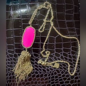 Kendra Scott Rayne Necklace – Pink – Barely Worn